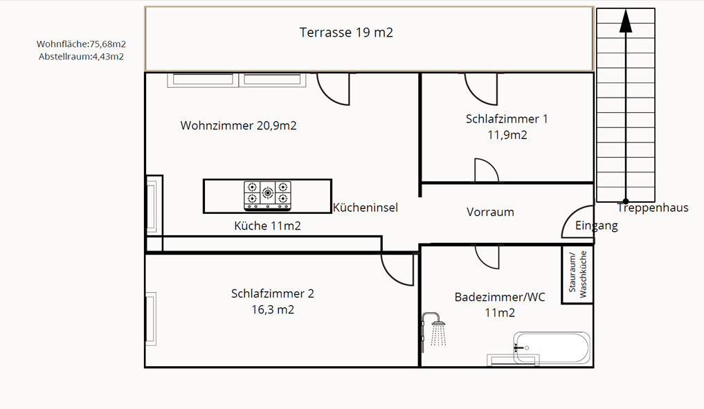 Grundrissplan